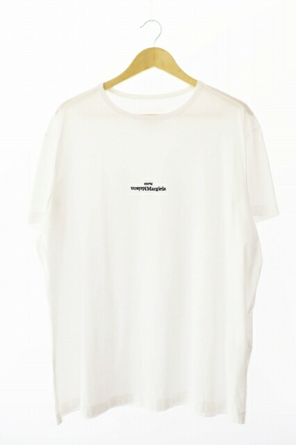 【中古】メゾンマルジェラ Maison Margiela 23SS アップサイドダウン 刺繍 ロゴ 半袖Tシャツ S30GC0701 S22816 52 白 ホワイト ブランド古着ベクトル 中古 ☆AA★ 250910