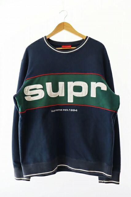楽天市場】【Supreme】 シュプリーム ブラックレターロゴ スウェット