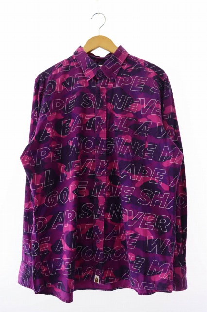 楽天市場】A BATHING APE カモフラ柄シャツ Mサイズ マルチカラー 迷彩