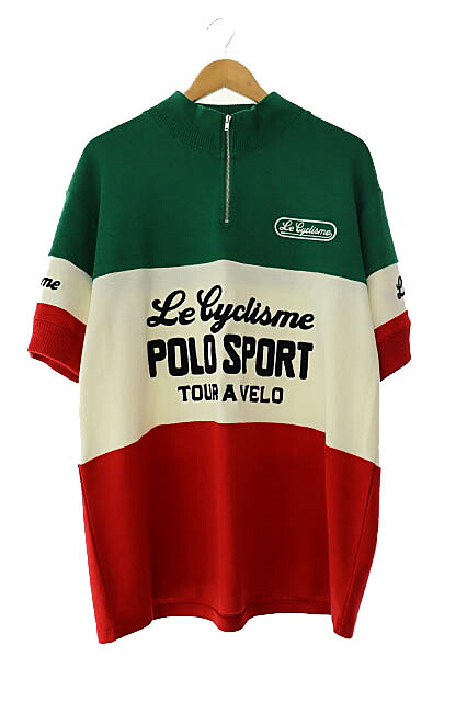 【中古】ラルフローレン ポロスポーツ RALPH LAUREN POLO SPORT ジャージー クォーター ジップ シャツ ニット セーター XL マルチカラー ブランド古着ベクトル 中古250922 メンズ