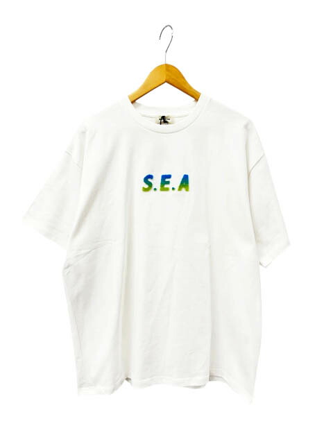 【中古】ウィンダンシー WIND AND SEA BRUSHED S.E.A TEE ロゴ 起毛 ブラッシュド 半袖 Tシャツ XL 白 ホワイト ブランド古着ベクトル 中古■260317 メンズ 7,440円