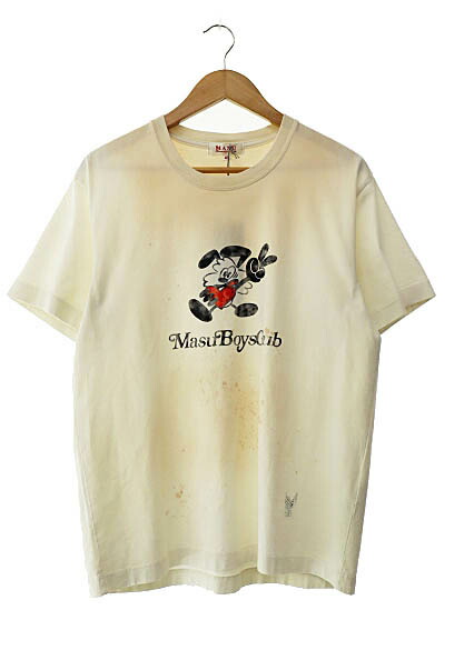 【中古】MASU エムエーエスユー 25AW WASTED VICK T-SHIRT WHITE ウェイステッド ヴィック ブリーチ加工 半袖 Tシャツ M25F9CS012 46 白ホワイト ブランド古着ベクトル 中古■250930 メンズ 15,400円