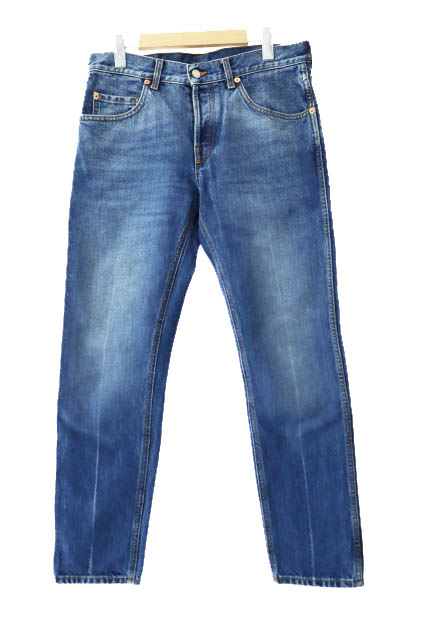 楽天市場】GUCCI 2019SS Symbols Tapered Denim Pant 408637 XD836
