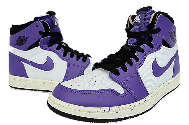 【中古】ナイキ NIKE AIR JORDAN 1 ZOOM AIR CMFT Crater Purple 大気圏 ジョーダン 1 望遠レンズ 大気圏 コンフォート 噴火口 パープル CT0978-501 27紫 白 ブランド名古着ベクター 中古▲■251106 メンズ