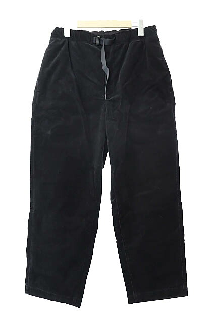 【中古】everyone エブリワン corduroy belted pants コーデュロイ ベルテッド イージー パンツ EV24-PT23 M 黒ブラック ブランド古着ベクトル 中古251115 メンズ｜ベクトル プリマベーラ店