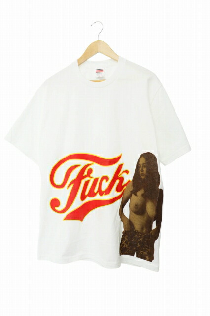 【中古】シュプリーム SUPREME &times;HYSTERIC GLAMOUR ヒステリック グラマー 24AW HG Fuck Tee ファック プリント 半袖 Tシャツ M 白 ホワイト ブランド古着ベクトル 中古☆AA★260201 メンズ｜ベクトル プリマベーラ店