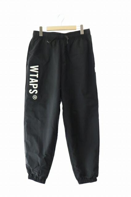 古着 WTAPS ロゴプリント トラックパンツ　ブラック 楽天市場】WTAPS ダブルタップス パンツ サイズ:M 20SS ロゴテープ付き