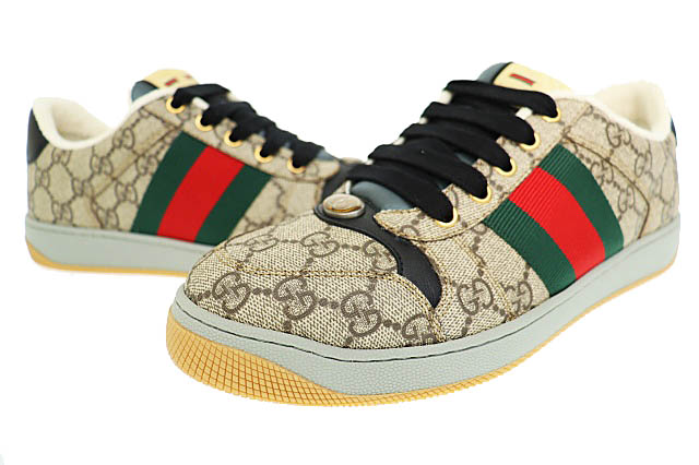 【中古】グッチ GUCCI Screener Sneaker GG Monogram スクリーナー GG モノグラム ロゴタイプ スニーカー 674530 96GE0-9766 5 マルチ色つや ブランド名古着ベクター 中古▲■251221 レディース
