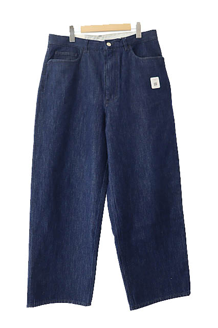 【中古】FARAH ファーラー ×WAKE sapporo ウェイク 札幌 25AW WAKE JEANS Original Wide Straight Pants ウェイク ジーンズ ワイド ストレート デニム パンツ FR254M40WK01 W34 L30 インディゴ ブランド古着ベクトル 中古■260117 メンズ