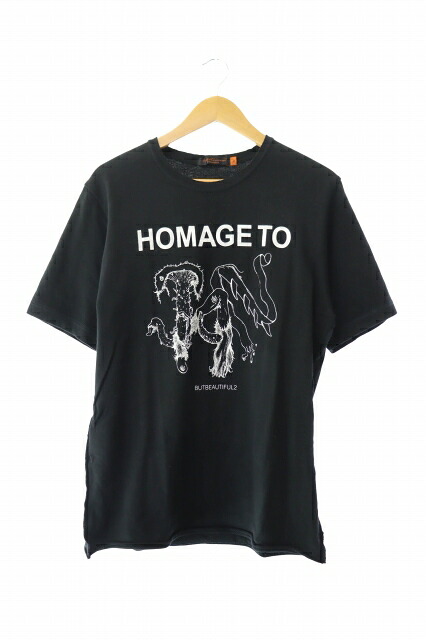 【中古】アンダーカバー UNDERCOVER archive アーカイブ 05SS But Beautiful2 期 HOMAGE TO T-SHIRT オマージュ トゥ グラフィック プリント Tシャツ 半袖 2 黒 ブラック ブランド古着ベクトル 中古251230 メンズ