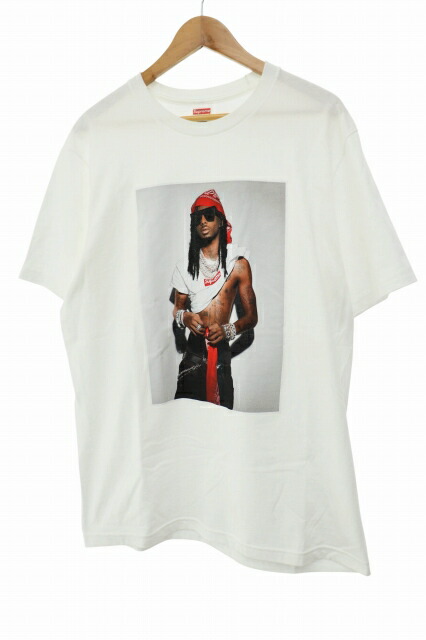 【中古】シュプリーム SUPREME 25AW Playboi Carti Tee プレイボーイ カーティ プリント 半袖 Tシャツ M 白 ホワイト ブランド古着ベクトル 中古☆AA★260124 メンズ