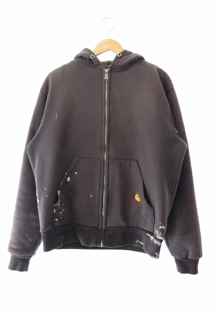 【中古】カーハート carhartt 80s Vintage ヴィンテージ Zip Up Hoodie ロゴ刺繍 ジップ アップ フーディー パーカー 黒 ブラック ブランド古着ベクトル 中古 260108 メンズ｜ベクトル プリマベーラ店 15,257円