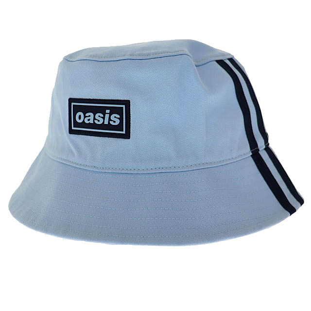 【中古】アディダス adidas ×oasis オアシス ロゴ刺繍 バケット ハット 帽子 KQ7989 OSFL Clear Sky 青ブルー ブランド古着ベクトル 中古▲260119 メンズ