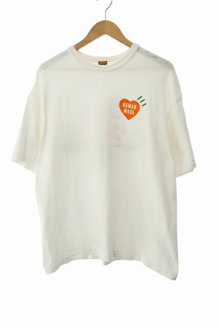 【中古】ヒューマンメイド HUMAN MADE GRAPHIC T-SHIRT 02 うさぎ ロゴ プリント グラフィック 半袖 Tシャツ XL 白 ホワイト ブランド古着ベクトル 中古260131 メンズ