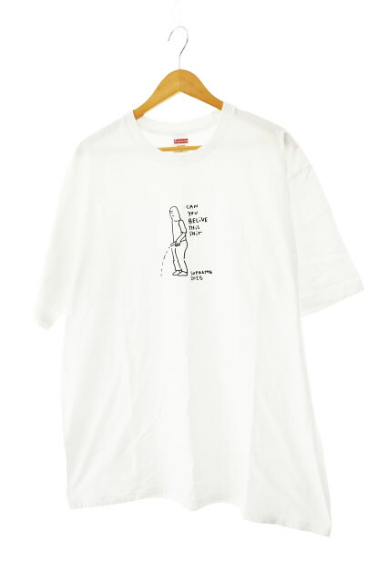 【中古】シュプリーム SUPREME 25SS Piss Tee White ピス プリント 半袖 Tシャツ XL 白 ホワイト ブランド古着ベクトル 中古☆AA★260215 メンズ