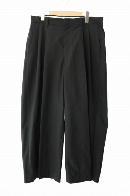 【中古】クーティー COOTIE ×BARACUTA バラクータ EWP 2 Tuck Trousers ２タック トラウザーズ スラックス ズボン下 L 黒 黒いこと ブランド名古着ベクター 中古■260129 メンズ メンズファッション-ズボン・パンツ