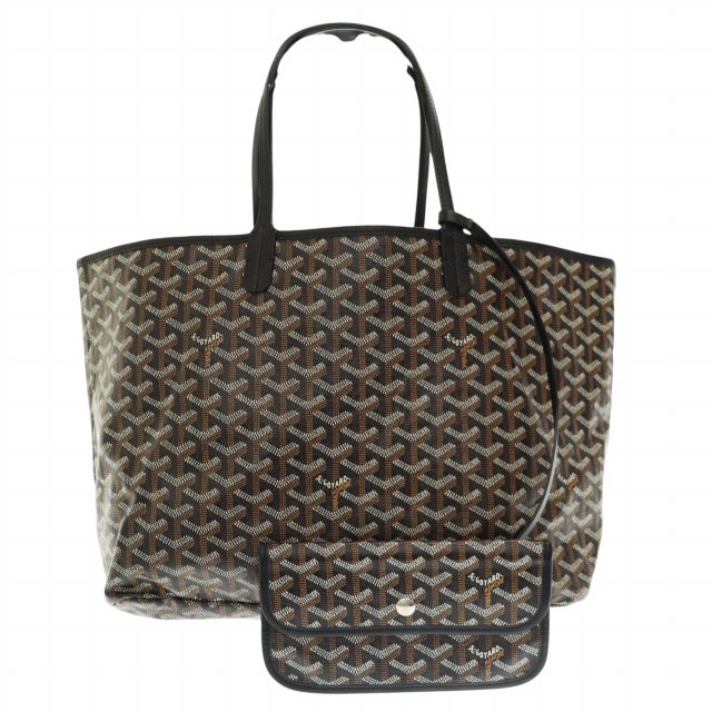 【中古】ゴヤール GOYARD サンルイ PM トート 御徒面子 黒黒いこと ブランド名古着ベクター 中古☆AA★▲260216 メンズ レディース