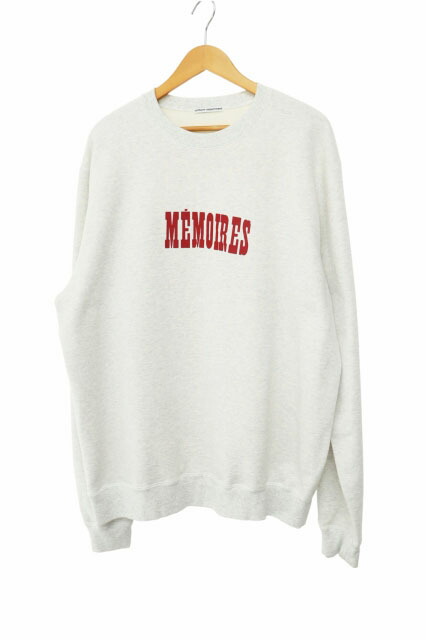 【中古】ユニフォームエクスペリメント uniform experiment ASGER JORN MEMOIRES SWEATSHIRT メモワール 刷り上げる アスガー ヨルン 汗水 調教師 UE-252083 5 灰 薄墨色 ブランド名古着ベクター 中古260218 メンズ