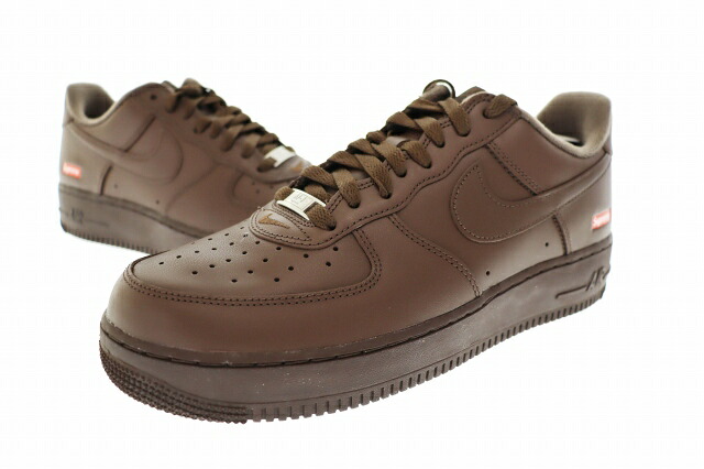 【中古】ナイキ NIKE ×SUPREME シュプリーム AIR FORCE 1 LOW Baroque Brown エアフォース 1 ロー バロックブラウン CU9225-200 28 ブランド古着ベクトル 中古☆AA★▲■260302 メンズ