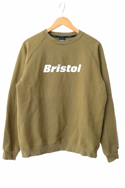 【中古】エフシーレアルブリストル F.C.Real Bristol FCRB 20AW AUTHENTIC LOGO CREWNECK SWEAT オーセンティック ロゴ クルーネック スウェット トレーナー FCRB-202067 M カーキ ブランド古着ベクトル 中古●260213 メンズ