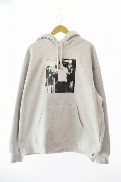 【中古】シュプリーム SUPREME 25AW Antihero アン引き分け主人公 Hooded Sweatshirt 刷り上げる フーディ 汗水 パーカー XL 灰 薄墨色 ブランド名古着ベクター 中古☆AA★■260321 メンズ