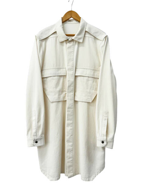【中古】リックオウエンス Rick Owens 22SS Field Shirt 活動の領域 ロング 長袖 プルオーバー RU01B1295-DL 46 ベージュ ブランド名古着ベクター 中古☆AA★260406 メンズ