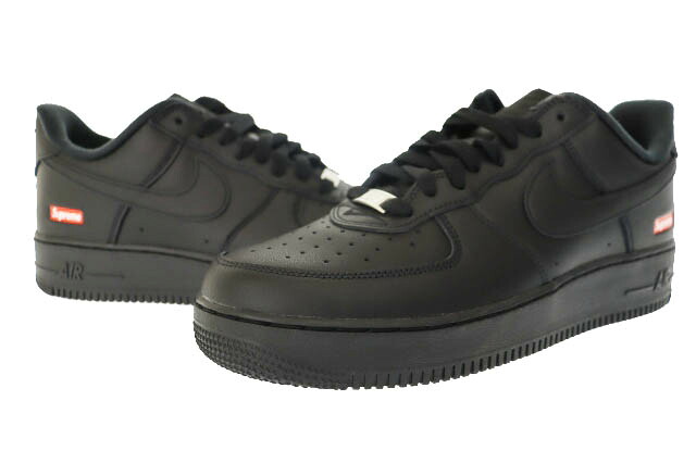 【中古】シュプリーム SUPREME ×NIKE ナイキ AIR FORCE 1 LOW SP Black エアフォース 1 ロー CU9225-001 27 黒ブラック ブランド古着ベクトル 中古☆AA★▲■260313 メンズ