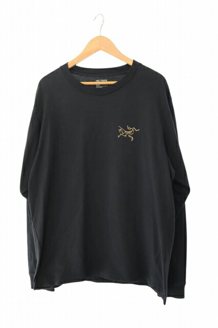 【中古】アークテリクス ARC'TERYX KRAGG Cotton Long Sleeve T-Shirt プリント クラッグ コットン ロングスリーブ 長袖 Tシャツ X00009714 M 黒 ブラック ブランド古着ベクトル 中古260307 メンズ
