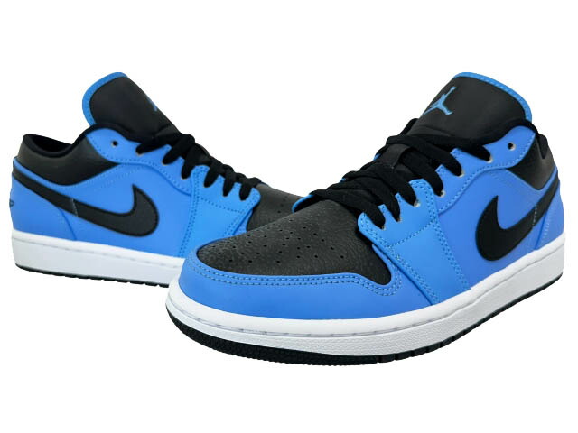 【中古】ナイキ NIKE AIR JORDAN 1 LOW University Blue Black エア ジョーダン 1 ロー ユニバーシティ ブルー ブラック 553558-403 27 青 黒 ブランド古着ベクトル 中古▲■260308 メンズ