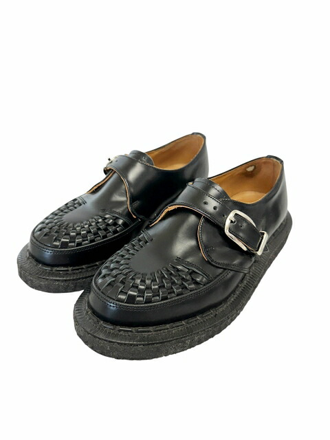 【中古】ジョージコックス GEORGE COX ALASKA IVC 040 BLACK アラスカ ラバーソール ローファー 6 黒 ブラック ブランド古着ベクトル中古●▲■260411 メンズ|ベクトル プリマベーラ店