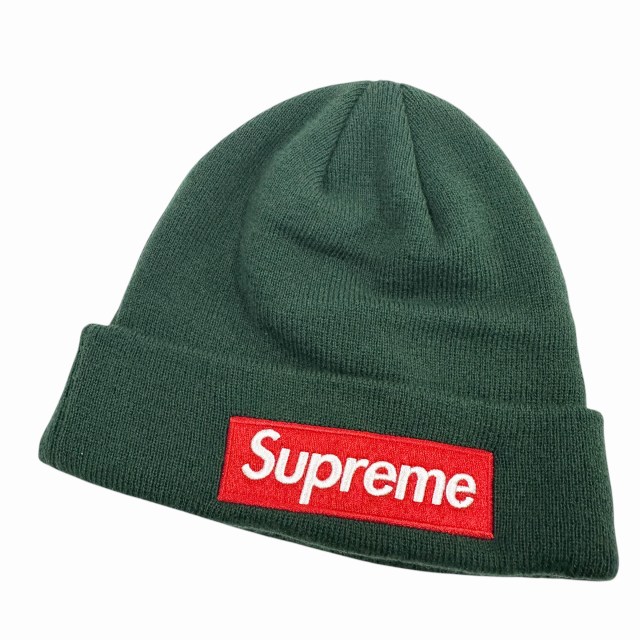 【中古】シュプリーム SUPREME 22AW Box Logo Beanie GREEN ボックス ロゴ ビーニー ニット帽 緑 グリーン ブランド古着ベクトル 中古☆AA★▲260410 メンズ