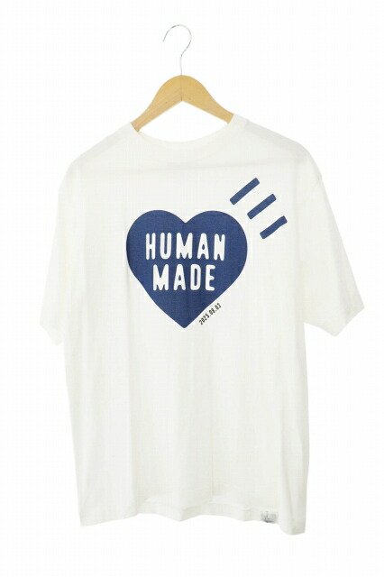 【中古】ヒューマンメイド HUMAN MADE DAILY S/S T-SHIRT ロゴ プリント 半袖 Tシャツ 2025.08.03 M 白 ホワイト ブランド古着ベクトル 中古260307 メンズ