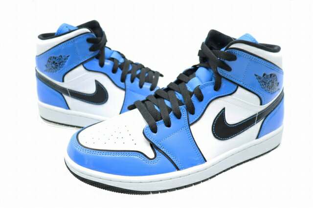 【中古】ナイキ NIKE AIR JORDAN 1 MID SE Signal Blue エア ジョーダン 1 ミッド シグナル ブルー DD6834-402 27 ホワイト ブルー ブランド古着ベクトル 中古▲■260309 メンズ