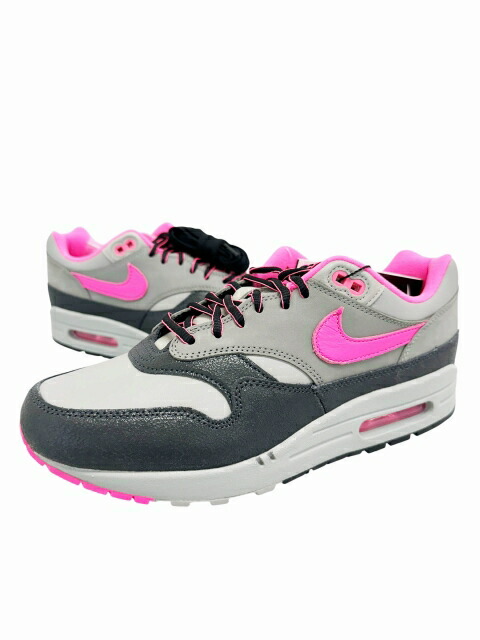 【中古】ナイキ NIKE ×HUF ハフ AIR MAX 1 SP Anthracite/Pink Pow エアマックス 1 アンスラサイト ピンクパウ HF3713-003 27 ブランド古着ベクトル 中古▲■260314 メンズ