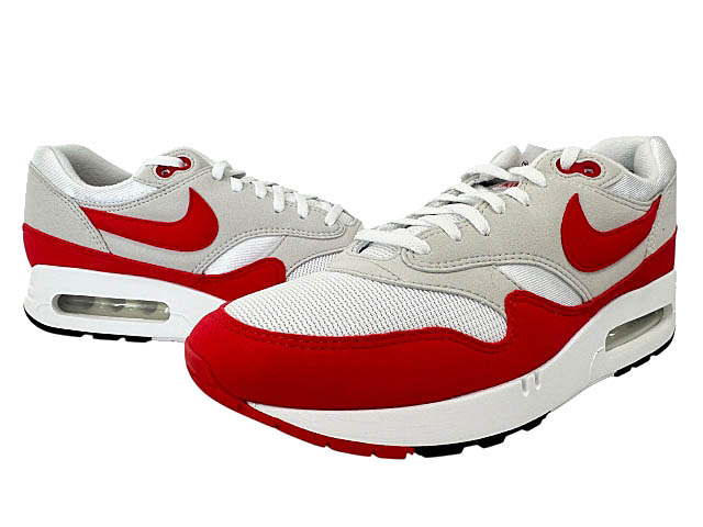 【中古】ナイキ NIKE AIR MAX 1 86 OG Big Bubble Red エアマックス 1 ビッグ バブル レッド DQ3989-100 27 赤 灰 レッド グレー ブランド古着ベクトル 中古▲■260320 メンズ