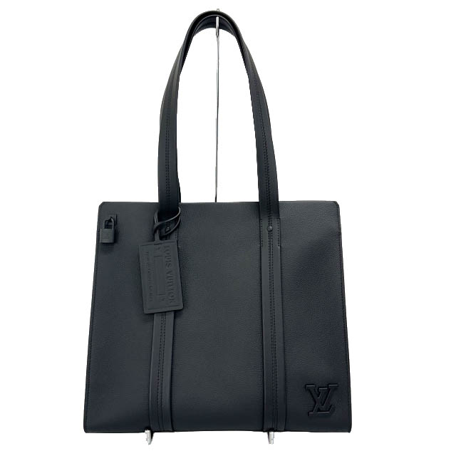 【中古】ルイヴィトン LOUIS VUITTON LVアエログラム テイクオフ レザー トート バッグ M57308 ノワール 黒ブラック ブランド古着ベクトル 中古▲■260320 メンズ レディース