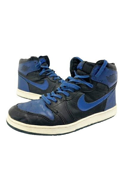 【中古】ナイキ NIKE 観賞用 85年製 オリジナル AIR JORDAN 1 BLACK/ROYAL エアジョーダン 1 ブラック ロイヤル 851101BY 27.5 ブランド古着ベクトル 中古☆AA★▲260320 メンズ
