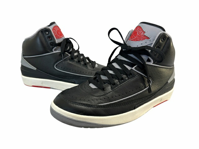 【中古】ナイキ NIKE AIR JORDAN 2 RETRO Black Cement エア ジョーダン 2 レトロ ブラックセメント DR8884-001 27 黒 ブラック ブランド古着ベクトル 中古▲■260411 メンズ
