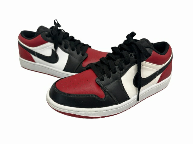 【中古】ナイキ NIKE AIR JORDAN 1 Bred Toe エア ジョーダン 1 ブレッド トゥ 553558-612 27 赤 黒 レッド ブラック ブランド古着ベクトル 中古▲■260323 メンズ