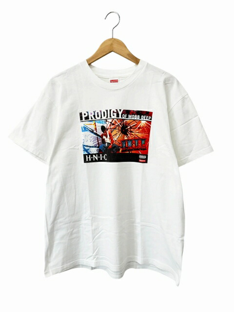 【中古】シュプリーム SUPREME 21SS HNIC Tee MOBB DEEP モブディープ プロディジー 刷り上げる 半袖 プルオーバー L 白 白いこと ブランド名古着ベクター 中古☆AA★260418 メンズ