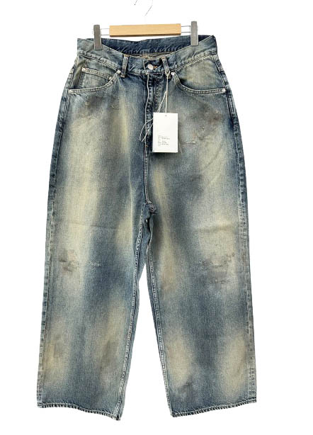 【中古】ANCELLM アンセルム 26SS ♯5 AGING type-D エイジング 不都合製作 広々とした ジーンズ ズボン下 デニム ANC-05-26SS-D 1 インディゴ ブランド名古着ベクター 中古■260331 メンズ