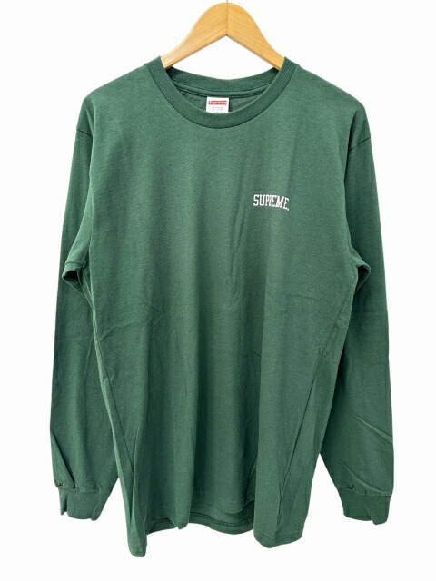 【中古】シュプリーム SUPREME 16AW Araki Orchid L/S Tee 荒木経惟 ロゴタイプ 刷り上げる 長袖ティーシャツ M 緑 緑であること ブランド名古着ベクター 中古☆AA★260526 メンズ