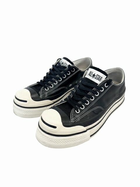 【中古】ダブレット doublet ×CONVERSE コンバース 25SS HYBRID SNEAKERS JACK PARCELL ALL STAR / DB 変わり種 スニーカー ジャックパーセル オールスター 25SS58FT58 26 黒 黒いこと ブランド名古着ベクター中古▲■260517 メンズ