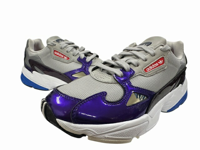 【中古】アディダス adidas FALCON W ファルコン DB2689 26.5 グレー パープル ブランド古着ベクトル 中古▲260407 メンズ