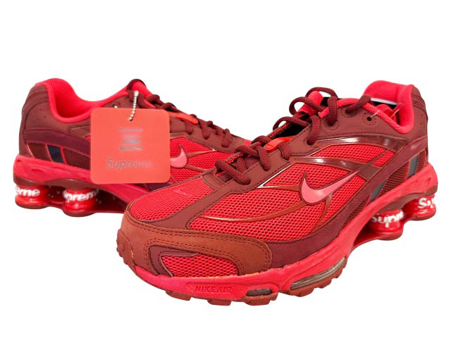 【中古】シュプリーム SUPREME ×NIKE ナイキ SHOX RIDE 2 SP Speed Red ショックス ライド 2 機敏さ 赤いこと DN1615-600 27 赤 ブランド名古着ベクター 中古☆AA★▲■260505 メンズ