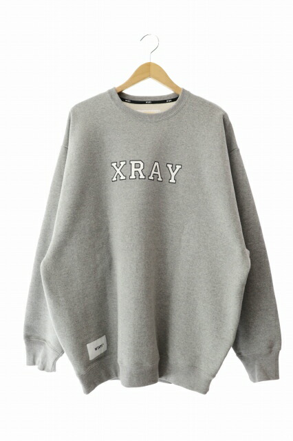 【中古】ダブルタップス WTAPS 24AW ACADEMY SWEATER 翰林院 流汗 調教師 242ATDT-CSM18 04 灰 薄墨色 ブランド名古着ベクター 中古 260423 メンズ