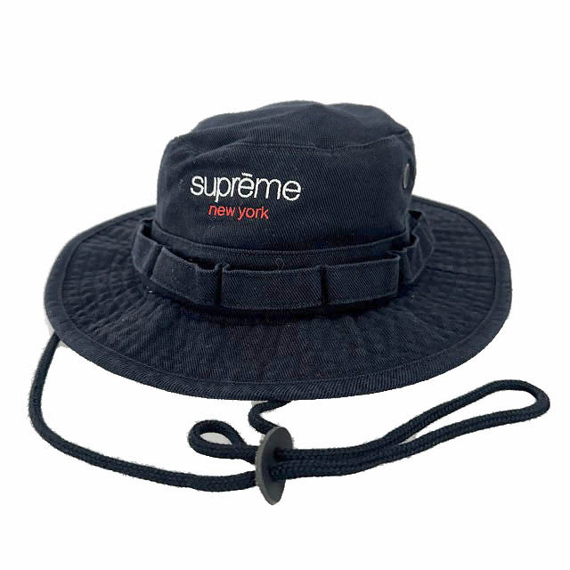 【中古】シュプリーム SUPREME 20SS Contrast Boonie コントラスト ボーニー サファリ バケット ハット 帽子 S/M 黒ブラック ブランド古着ベクトル 中古☆AA★▲260619 メンズ｜ベクトル プリマベーラ店