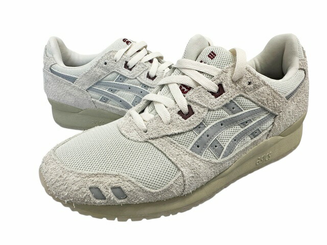 【中古】アシックス asics ×PLEASURES プレジャーズ 海外限定 Gel Lyte 3 OG Cream 1201A677-100 27.5 グレー ブランド古着ベクトル 中古▲■260412 メンズ