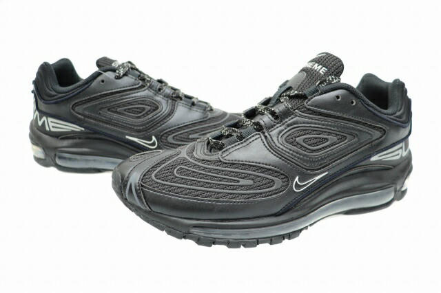 【中古】ナイキ NIKE ×SUPREME シュプリーム AIR MAX 98 TL SP Black エア湖 マックス 98 DR1033-001 27 黒 黒いこと ブランド名古着ベクター 中古 ☆AA★▲■260523 メンズ