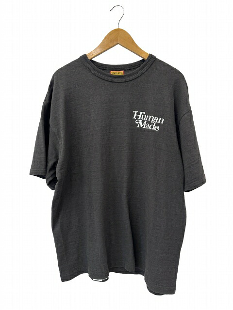 【中古】ヒューマンメイド HUMAN MADE ×VERDY ヴェルディ 25SS VICK T-SHIRT プリント ヴィック 半袖 Tシャツ 2XL ウォッシュドブラック ブランド古着ベクトル 中古260412 メンズ